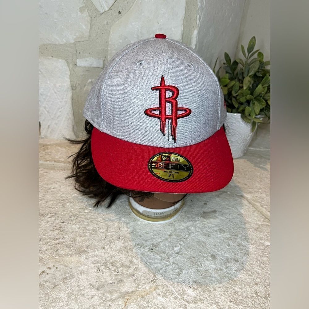 New Era Houston Rockets low crown 7 5/8 fitted cap